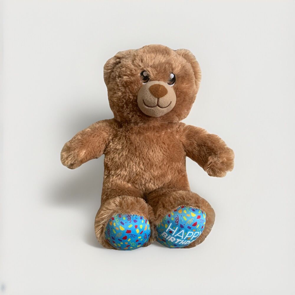 Build A Bear Workshop Happy Birthday Brown Bear 16" Plush